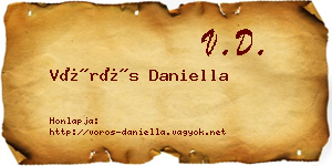 Vörös Daniella névjegykártya