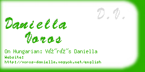 daniella voros business card